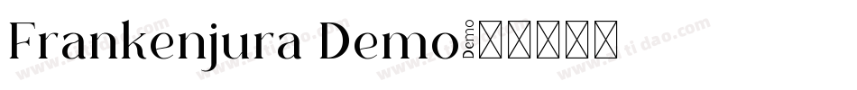 Frankenjura Demo字体转换